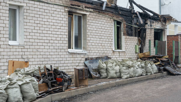 Professional Fire Damage Removal technician working in Maple Plain, MN